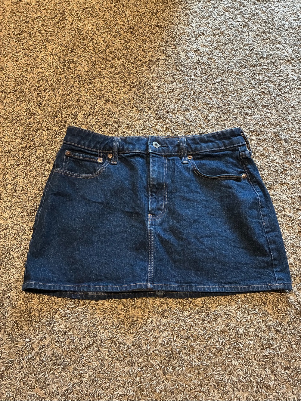 American Eagle Outfitters Dark Blue Denim Mini Skirt